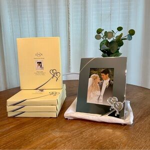 Lenox Silver Frame with Double Heart Accent